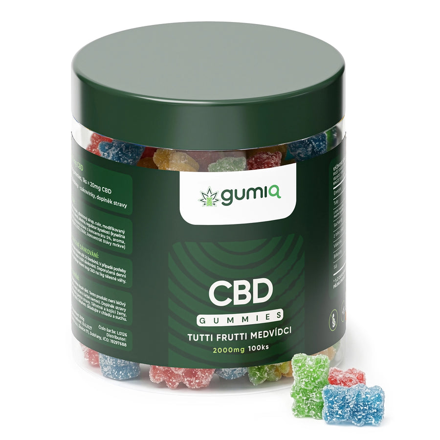 CBD Tutti Frutti Medvídci 100ks (2000mg)