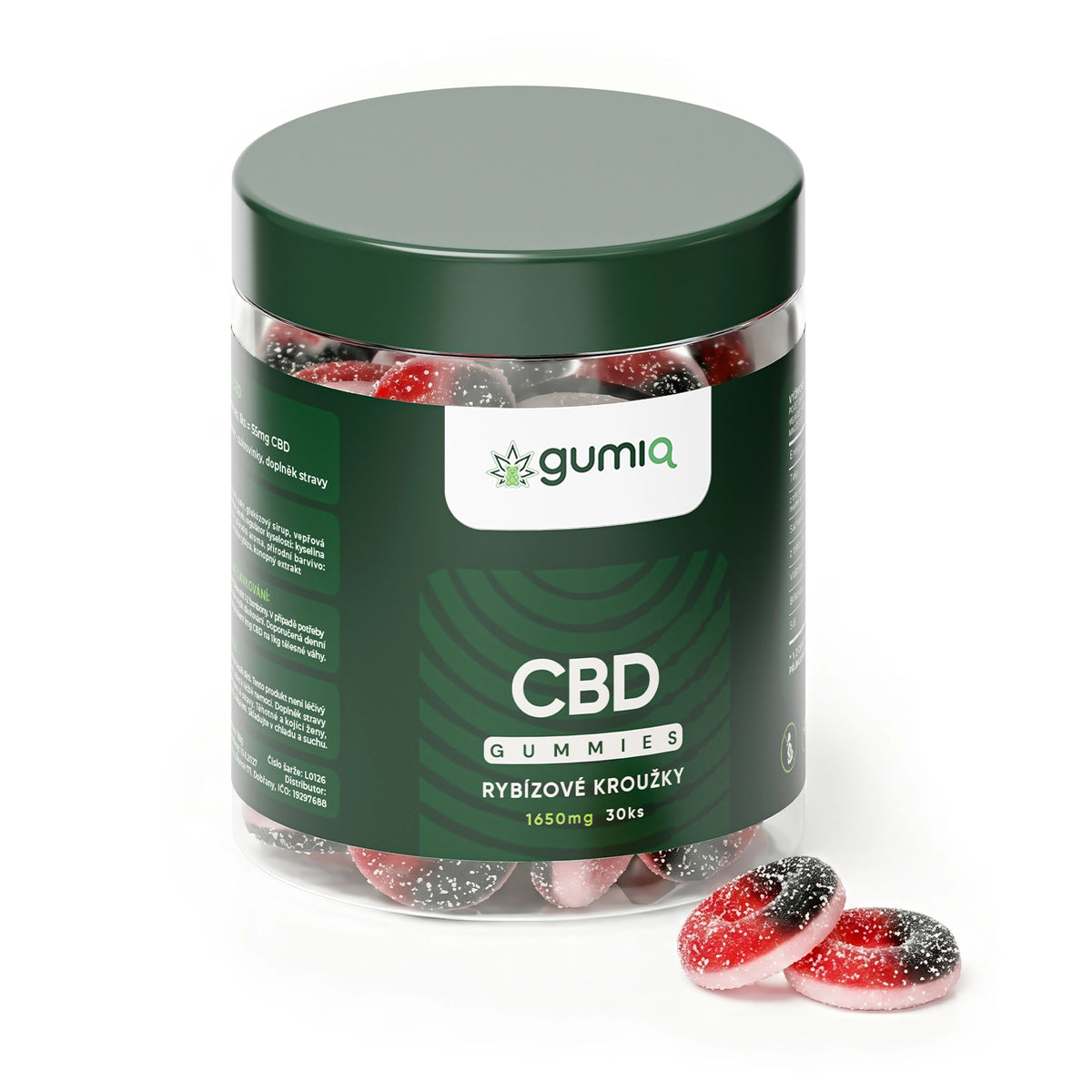 CBD Rybízové Kroužky 30ks (1650mg)