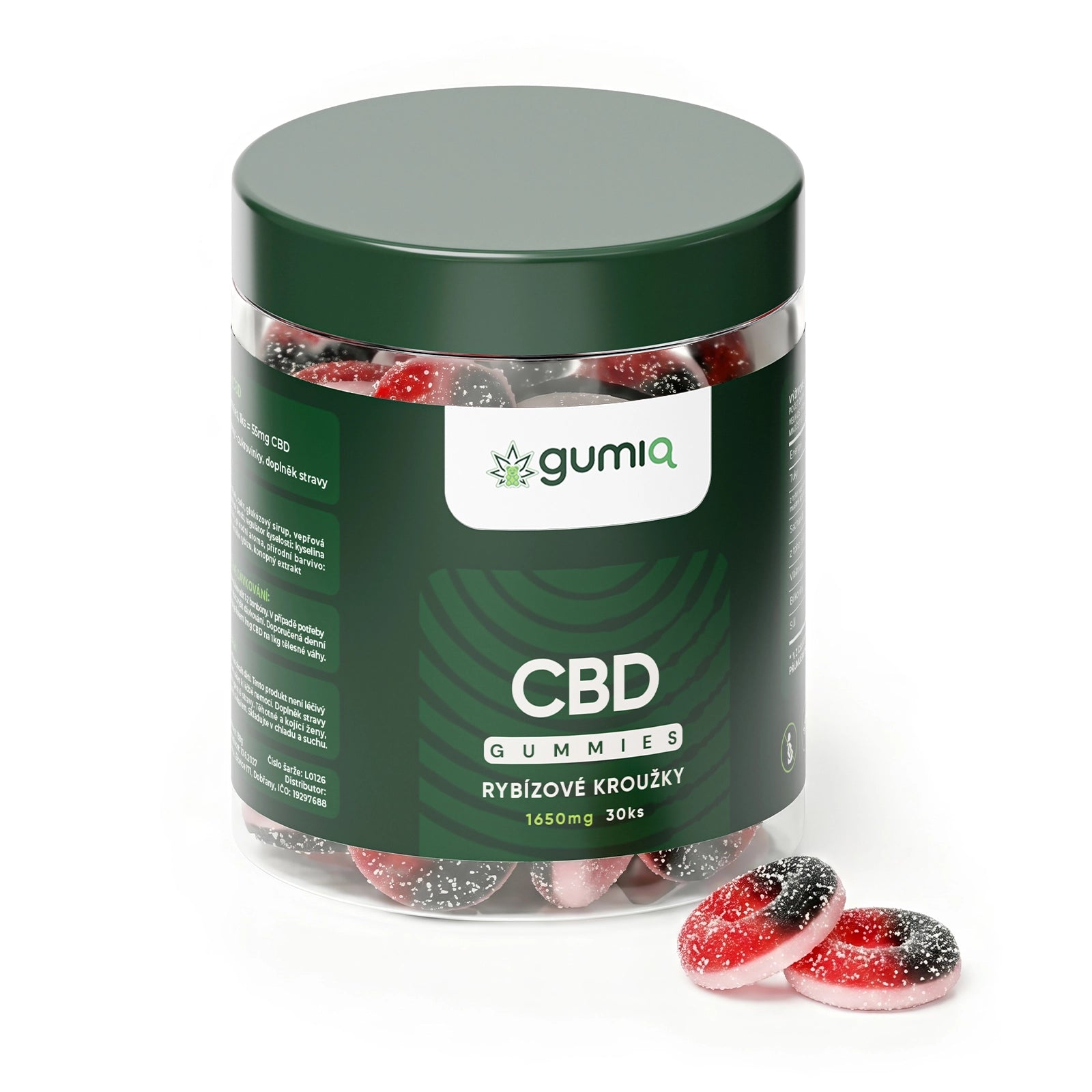 CBD Rybízové Kroužky 30ks (1650mg)