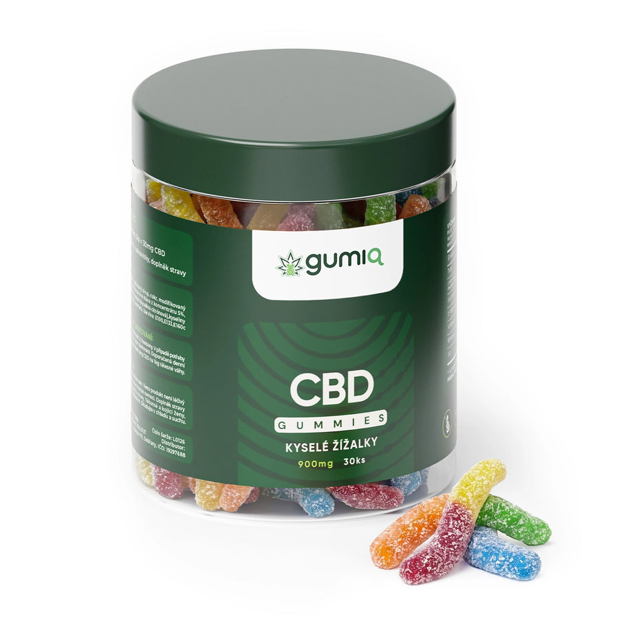 CBD Kyselé žížalky 30ks (900mg)