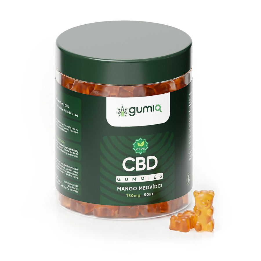 CBD VEGAN Mango Medvídci 50ks (750mg)