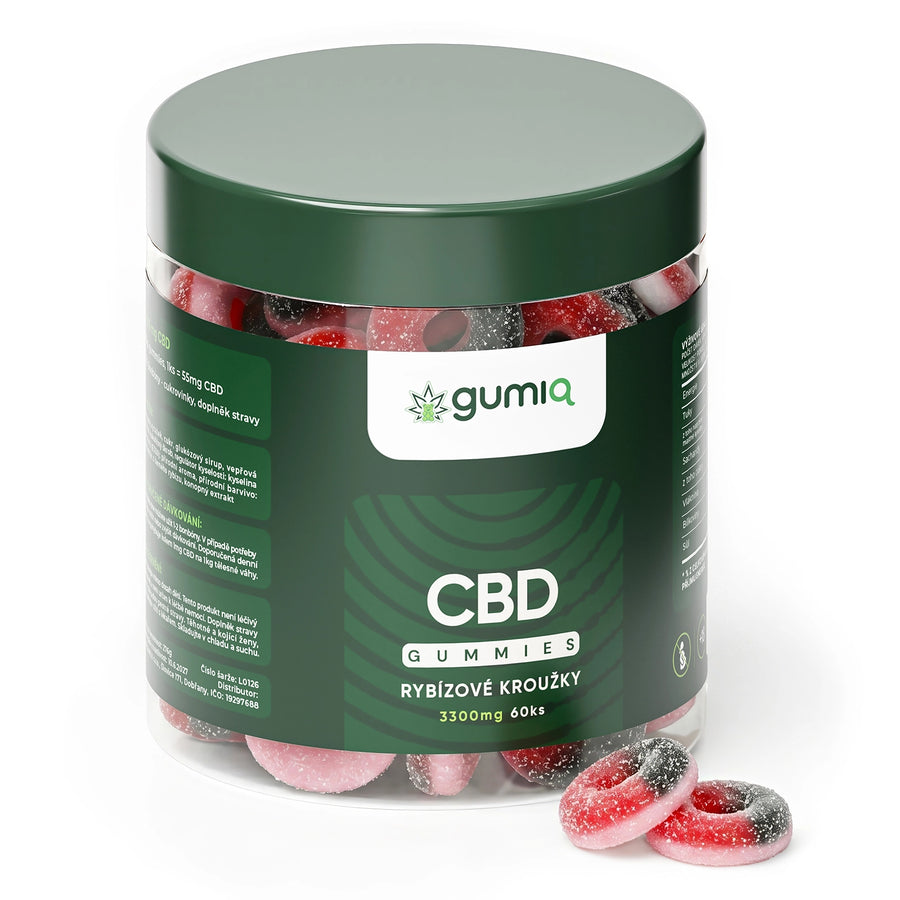 CBD Rybízové Kroužky 60ks (3300mg)