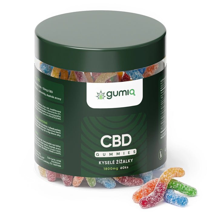 CBD Kyselé žížalky 60ks (1800mg)